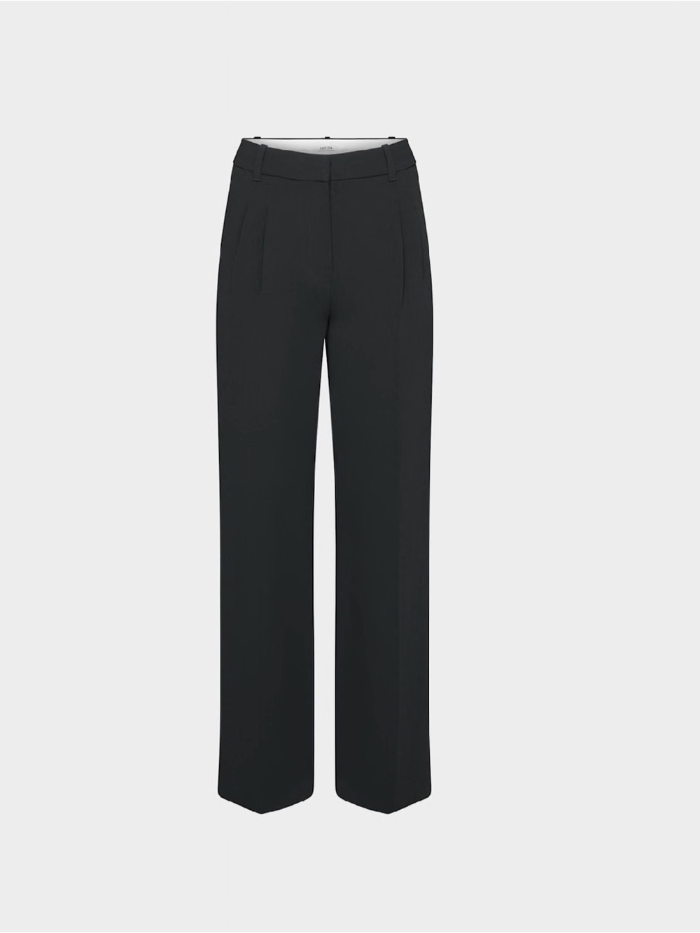 Aritzia Black High-Waist Wide-Leg Trousers